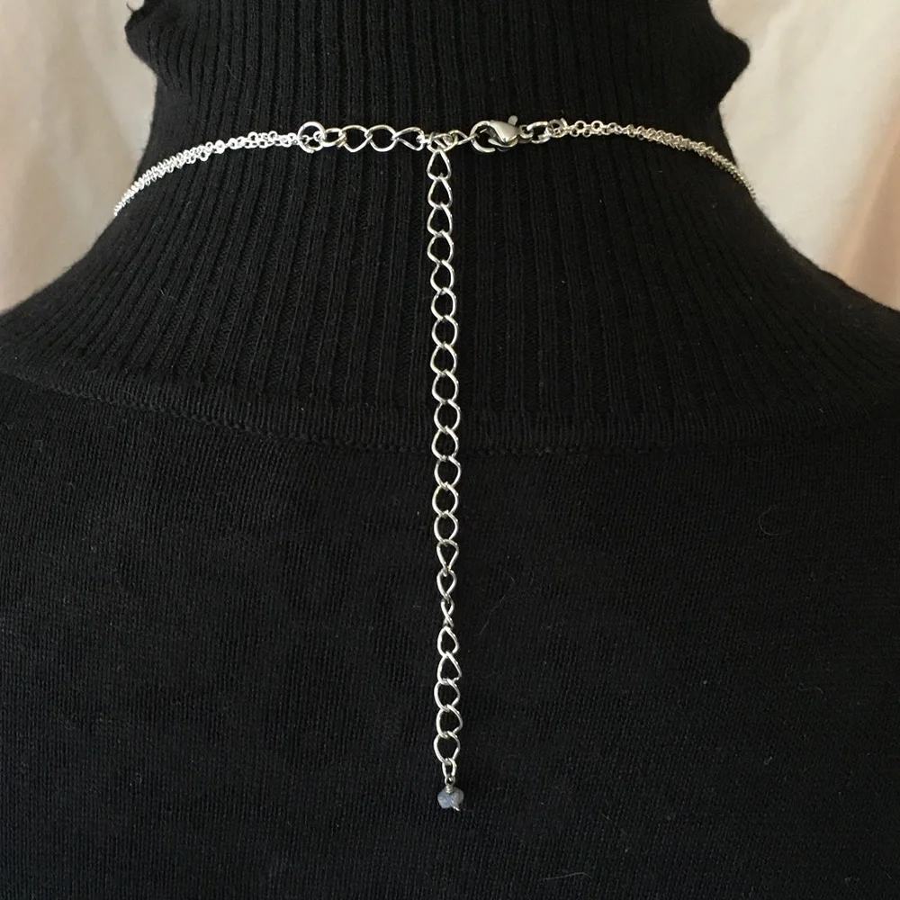 “Groovy Hippie" Handmade 2-Layer Necklace, Flower Power Peace Love Music VW Bug - Picture 10 of 15